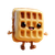 Cartoon Waffle Vinyl Car Decal Sticker – Waterproof & UV-Resistant 3.4133333333333336"