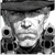 Laser Cowboy Mugshot Vinyl Car Decal Sticker – Waterproof & UV-Resistant 3.4133333333333336"
