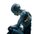 Contemplative Humanoid Robot Vinyl Car Decal Sticker – Waterproof & UV-Resistant 6.826666666666667"