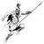Leonidas Jumping Vinyl Car Decal Sticker – Waterproof & UV-Resistant 3.4133333333333336"