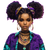 Stylish Afro Puffs Portrait Vinyl Car Decal Sticker – Waterproof & UV-Resistant 3.4133333333333336"