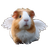 Winged Guinea Pig Vinyl Car Decal Sticker – Waterproof & UV-Resistant 6.826666666666667"