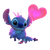 Stitch & Lilo Vinyl Car Decal Sticker – Waterproof & UV-Resistant 3.4133333333333336"