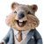 Quokka Office Worker Vinyl Car Decal Sticker – Waterproof & UV-Resistant 3.4133333333333336"