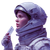 Astronaut With Ticket V2 Vinyl Car Decal Sticker – Waterproof & UV-Resistant 3.4133333333333336"