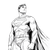 Superman Sketch Vinyl Car Decal Sticker – Waterproof & UV-Resistant 3.4133333333333336"