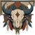 Buffalo Skull Design Vinyl Car Decal Sticker – Waterproof & UV-Resistant 6.826666666666667"