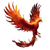 Fiery Phoenix Attack Vinyl Car Decal Sticker – Waterproof & UV-Resistant 3.4133333333333336"