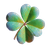 Iridescent Clover Vinyl Car Decal Sticker – Waterproof & UV-Resistant 6.826666666666667"