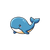 Cartoon Whale V3 Vinyl Car Decal Sticker – Waterproof & UV-Resistant 3.4133333333333336"