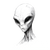 Alien Sketch Vinyl Car Decal Sticker – Waterproof & UV-Resistant 3.4133333333333336"