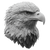 Eagle Head Model Vinyl Car Decal Sticker – Waterproof & UV-Resistant 3.4133333333333336"