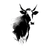 Minimalistic Cow V2 Vinyl Car Decal Sticker – Waterproof & UV-Resistant 3.4133333333333336"