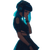 Cyberpunk Anime Girl V95 Vinyl Car Decal Sticker – Waterproof & UV-Resistant 6.826666666666667"