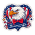 Patriotic Eagle Sticker V6 Vinyl Car Decal Sticker – Waterproof & UV-Resistant 3.4133333333333336"