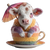 Colorful Cow Parasol Vinyl Car Decal Sticker – Waterproof & UV-Resistant 3.4133333333333336"