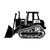 Bulldozer Silhouette Vinyl Car Decal Sticker – Waterproof & UV-Resistant 6.826666666666667"