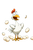 Excited Cartoon Chicken Vinyl Car Decal Sticker – Waterproof & UV-Resistant 4.4