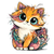 Cute Kitten Tshirt V2 Vinyl Car Decal Sticker – Waterproof & UV-Resistant 3.4133333333333336"