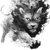 Fiery Lion Fantasy Vinyl Car Decal Sticker – Waterproof & UV-Resistant 3.4133333333333336"