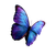 Vibrant Cosmic Butterfly Vinyl Car Decal Sticker – Waterproof & UV-Resistant 3.4133333333333336"