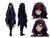 Cyberpunk Pixel Girl Vinyl Car Decal Sticker – Waterproof & UV-Resistant 6.1866666666666665"