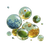 Floating Glass Spheres V2 Vinyl Car Decal Sticker – Waterproof & UV-Resistant 6.826666666666667"
