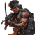 Rambo-Inspired Hero Vinyl Car Decal Sticker – Waterproof & UV-Resistant 3.4133333333333336"