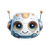 Cute Robot Face V2 Vinyl Car Decal Sticker – Waterproof & UV-Resistant 6.826666666666667"