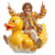 Happy Duck Rider V2 Vinyl Car Decal Sticker – Waterproof & UV-Resistant 3.4133333333333336"