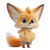 Cute Fox Character Vinyl Car Decal Sticker – Waterproof & UV-Resistant 3.4133333333333336"