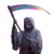 Rainbow Reaper Vinyl Car Decal Sticker – Waterproof & UV-Resistant 3.4133333333333336"
