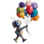 Kid Robot Balloons Vinyl Car Decal Sticker – Waterproof & UV-Resistant 3.4133333333333336"