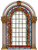 Stained Glass Window V3 Vinyl Car Decal Sticker – Waterproof & UV-Resistant 8.213333333333333"