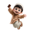 Cheerful Muslim Boy Vinyl Car Decal Sticker – Waterproof & UV-Resistant 3.4133333333333336"