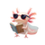 Cool Axolotl Reader Vinyl Car Decal Sticker – Waterproof & UV-Resistant 3.4133333333333336"
