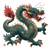 Martial Arts Dragon V2 Vinyl Car Decal Sticker – Waterproof & UV-Resistant 3.4133333333333336"