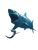 Shark Chases Mermaid Vinyl Car Decal Sticker – Waterproof & UV-Resistant 8.213333333333333"