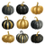 Black Gold Pumpkins Vinyl Car Decal Sticker – Waterproof & UV-Resistant 3.4133333333333336"