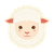 Cute Sheep Icon Vinyl Car Decal Sticker – Waterproof & UV-Resistant 6.826666666666667"