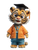 Cute Tiger Scholar Vinyl Car Decal Sticker – Waterproof & UV-Resistant 4.1066666666666665"