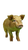Golden Glitter Pig Vinyl Car Decal Sticker – Waterproof & UV-Resistant 9.706666666666667"