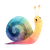 Cute Cartoon Snail V2 Vinyl Car Decal Sticker – Waterproof & UV-Resistant 3.4133333333333336"