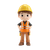 Chibi Safety Worker Vinyl Car Decal Sticker – Waterproof & UV-Resistant 6.826666666666667"