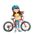 Proud Young Cyclist Vinyl Car Decal Sticker – Waterproof & UV-Resistant 6.826666666666667"