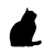 Easter Cat Silhouette V2 Vinyl Car Decal Sticker – Waterproof & UV-Resistant 3.4133333333333336"