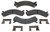 Raybestos Brakes Brake Pad MGD909CH R-Line; OE Replacement; Ceramic; Includes Mounting Hardware