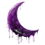 Dripping Moon Vinyl Car Decal Sticker – Waterproof & UV-Resistant 3.4133333333333336"