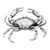King Crab Illustration V2 Vinyl Car Decal Sticker – Waterproof & UV-Resistant 3.4133333333333336"