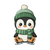 Sad Kawaii Penguin Vinyl Car Decal Sticker – Waterproof & UV-Resistant 3.4133333333333336"
